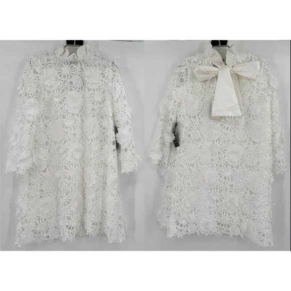 Tuckernuck Dresses Tuckernuck White Guipure Lace Daphne Dress Sz L